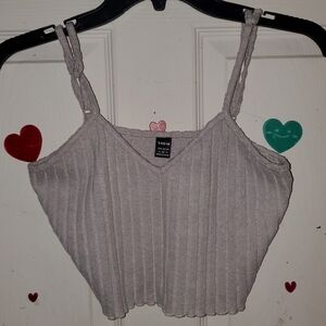 5 for $20 | SHEIN Cropped Lettuce Trim Cami Tank Top